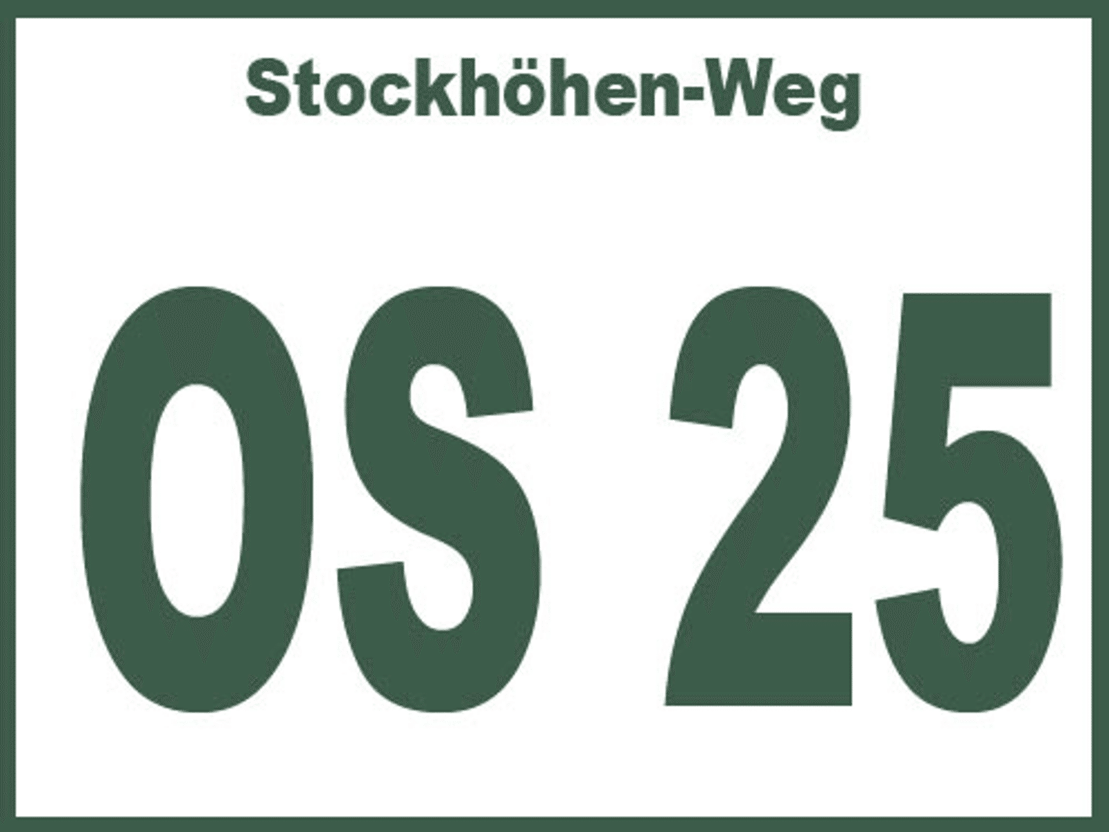 Wegmarkierung OS 25