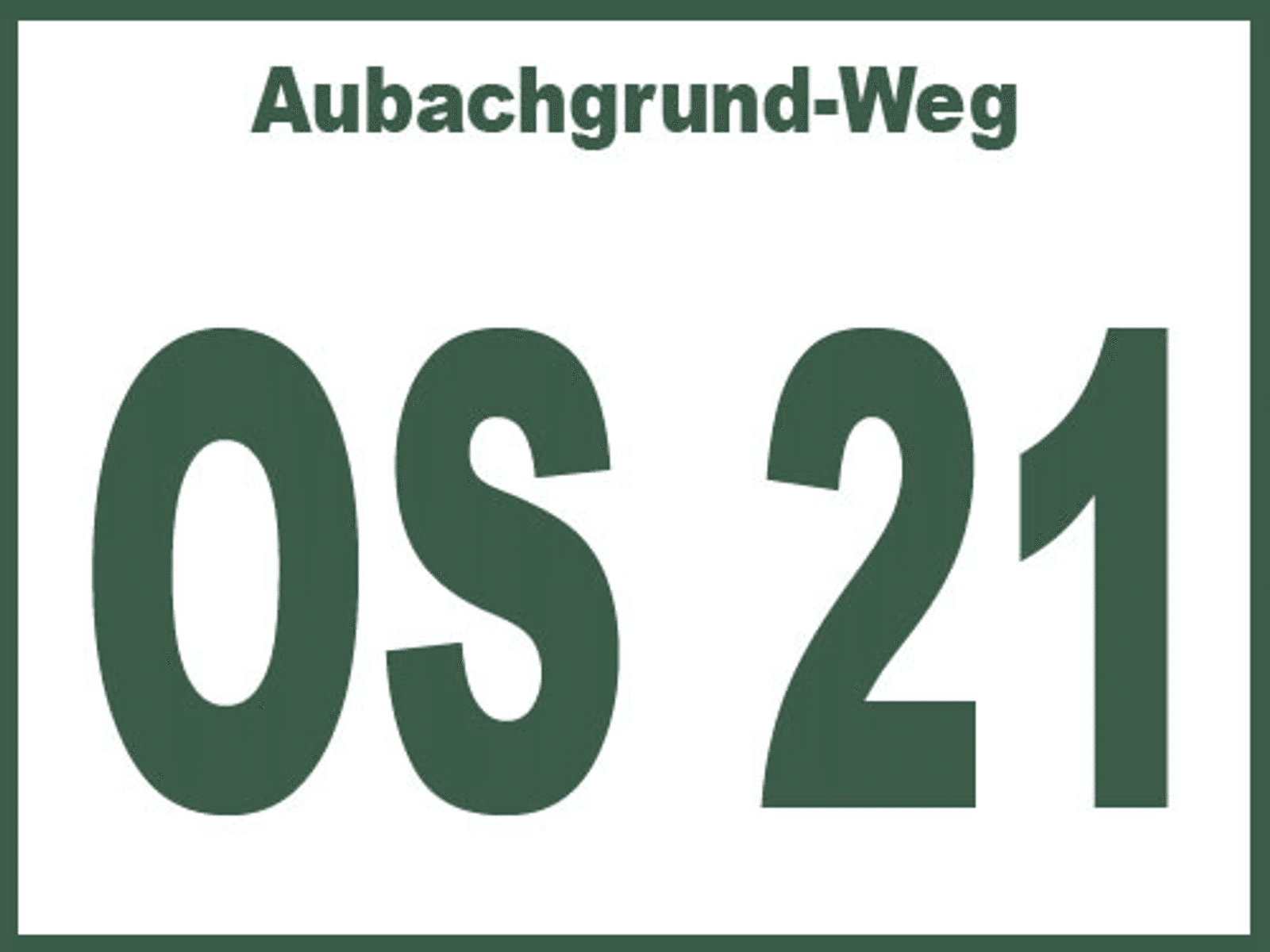 Wegmarkierung OS 21