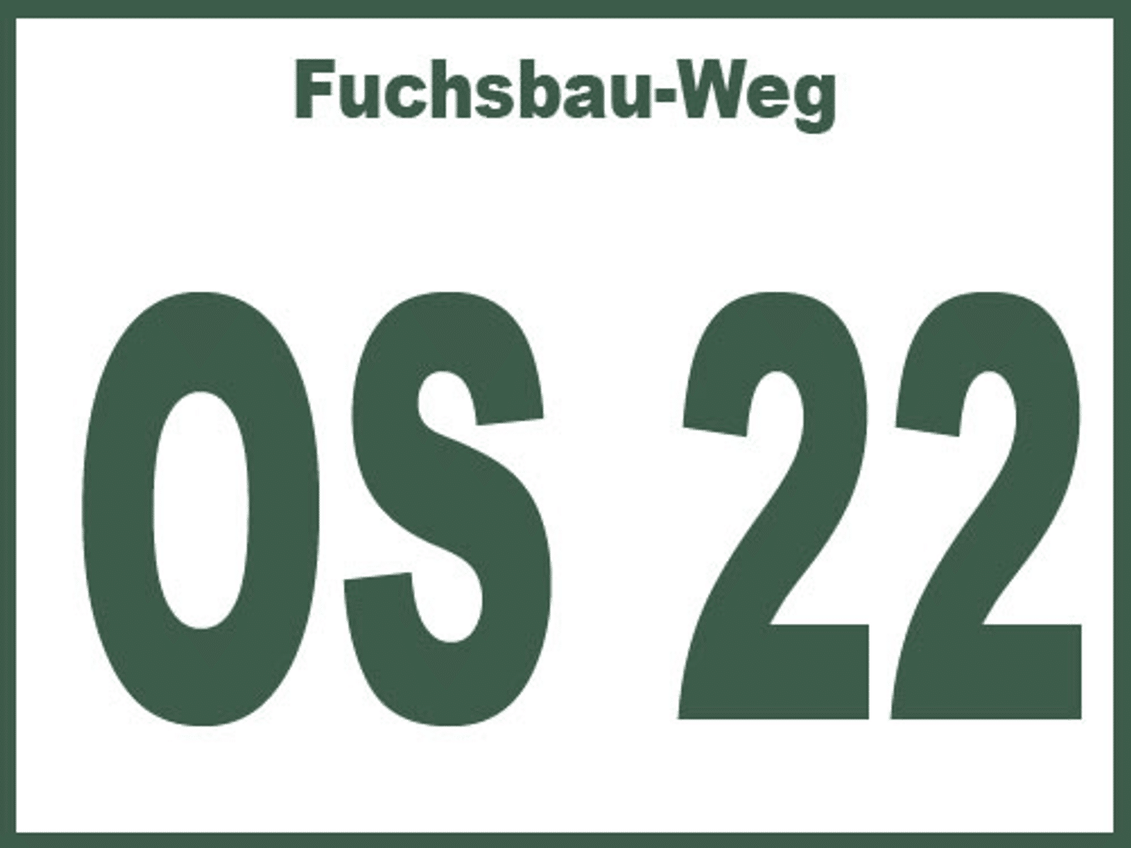 Wegmarkierung OS 22