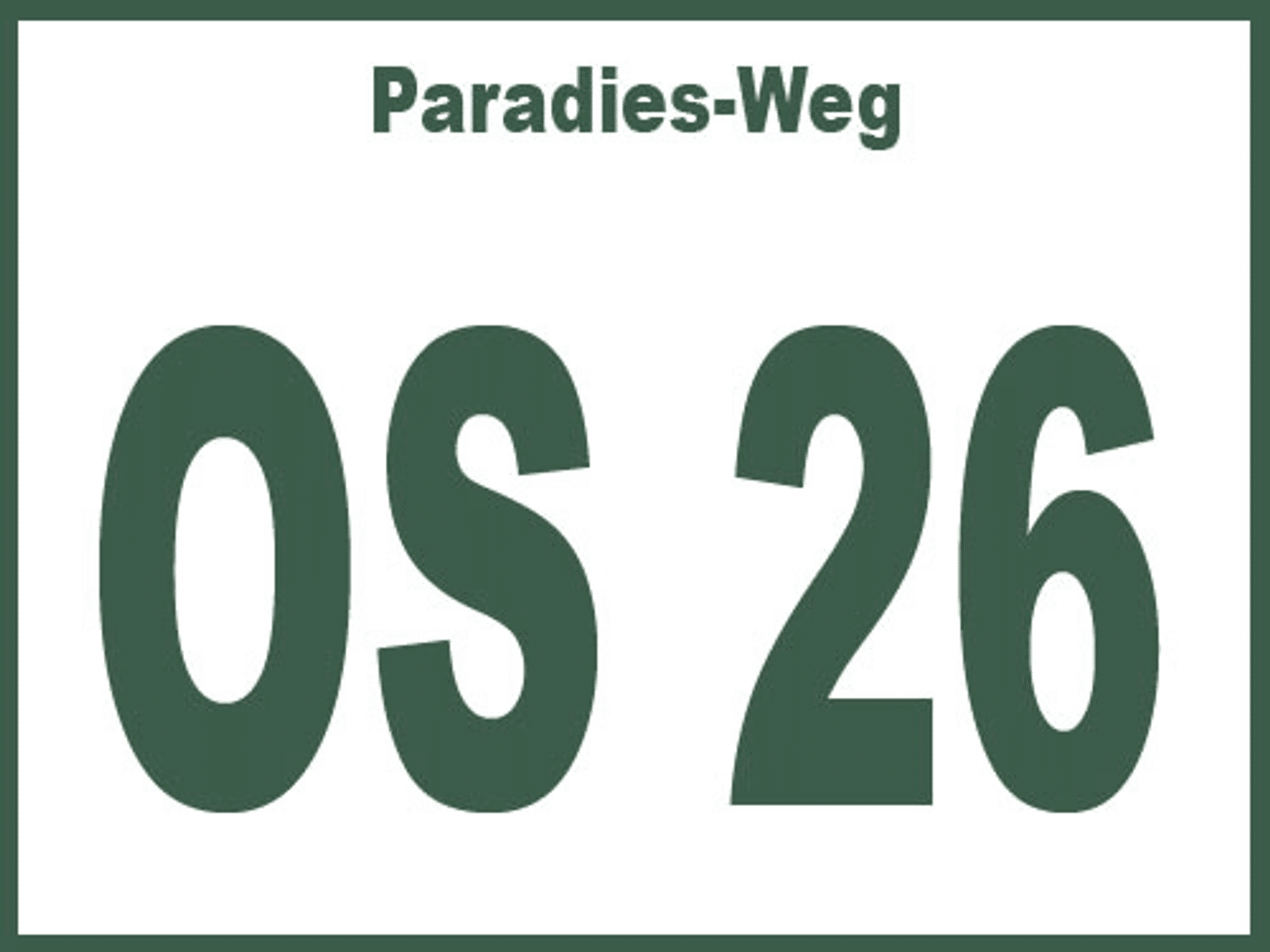 Wegmarkierung OS 26