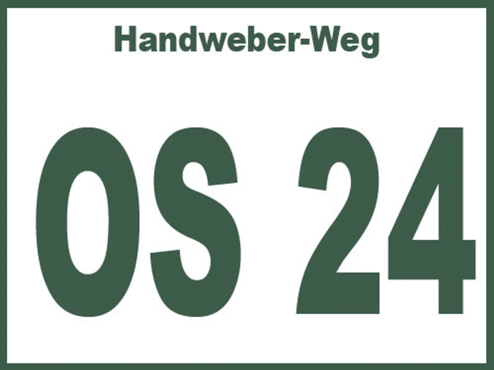 Wegmarkierung OS 24